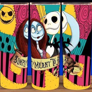 Jack Skellington and Sally Simply Meant to Be Cup Mug Tumbler